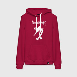 Толстовка-худи хлопковая женская Ghostemane, цвет: маджента