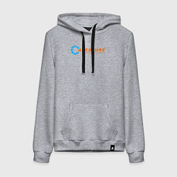 Толстовка-худи хлопковая женская Aperture Laboratorie, цвет: меланж