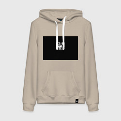 Толстовка-худи хлопковая женская Невероятные приключения джоджо, цвет: миндальный