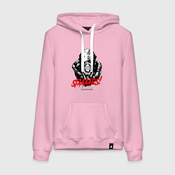 Толстовка-худи хлопковая женская STAAAAARS!, цвет: светло-розовый