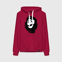 Толстовка-худи хлопковая женская Che Mario, цвет: маджента