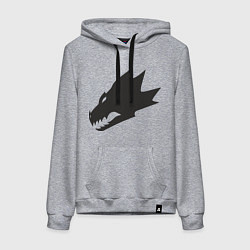 Толстовка-худи хлопковая женская Саламандры (Salamanders), цвет: меланж