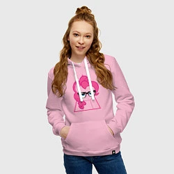 Толстовка-худи хлопковая женская Pinky Pie hipster, цвет: светло-розовый — фото 2