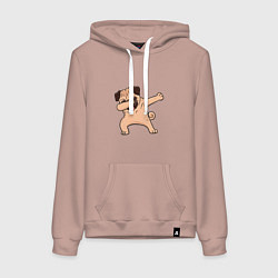 Женская толстовка-худи Мопс ДАБ