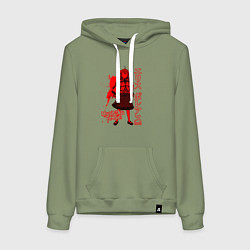 Толстовка-худи хлопковая женская Mushoku Tensei Eris, цвет: авокадо