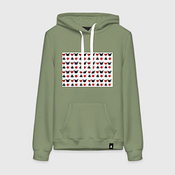 Женская толстовка-худи Карточные масти