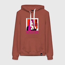 Толстовка-худи хлопковая женская Дженни БП, цвет: кирпичный