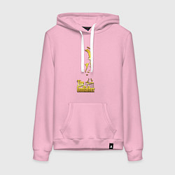 Толстовка-худи хлопковая женская Крестный отец the godfather, цвет: светло-розовый