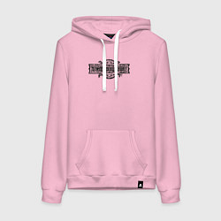 Толстовка-худи хлопковая женская Logo GoT, цвет: светло-розовый