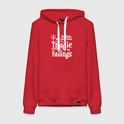 Женская толстовка-худи DARKEST DUNGEON LOGO WHITE