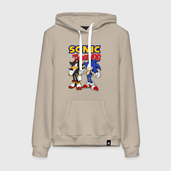 Женская толстовка-худи ЕЖ СОНИК SONIC THE HEDGEHOG