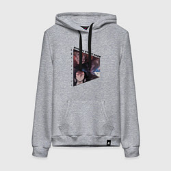 Толстовка-худи хлопковая женская Великий из бродячих псов, Дазай Осаму, Чуя Накахар, цвет: меланж