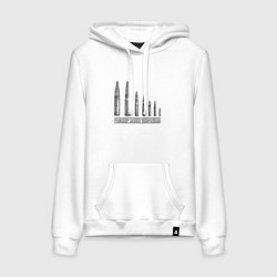 Толстовка-худи хлопковая женская РАЗМЕР ИМЕЕТ ЗНАЧЕНИЕ ПАТРОНЫ, цвет: белый