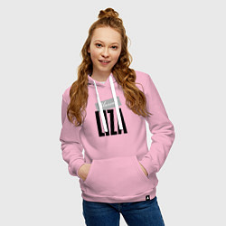 Толстовка-худи хлопковая женская Unreal Liza, цвет: светло-розовый — фото 2