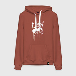 Женская толстовка-худи Draw white logo - Ant