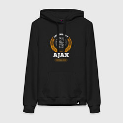 Женская толстовка-худи Лого Ajax и надпись legendary football club