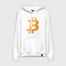 Женская толстовка-худи Поколение биткоин