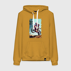 Женская толстовка-худи Мотокросс - экстрим