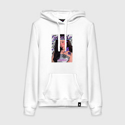 Толстовка-худи хлопковая женская Giselle - Aespa, цвет: белый