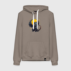 Женская толстовка-худи Cat dragon