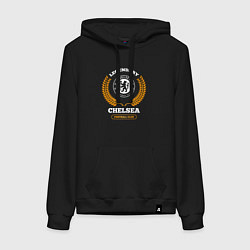 Женская толстовка-худи Лого Chelsea и надпись legendary football club