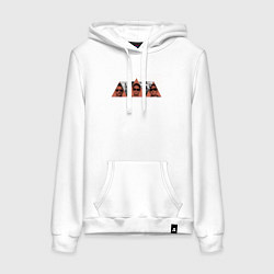 Толстовка-худи хлопковая женская Depeche Mode - Tour delta machine, цвет: белый