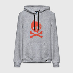 Женская толстовка-худи Spider skull