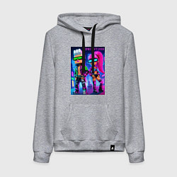 Женская толстовка-худи Barbie and Ken - Minecraft 2099 ai art collaborati