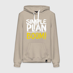 Женская толстовка-худи Simple plan - boom