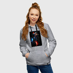 Толстовка-худи хлопковая женская Баскетбол Куроко Дайки Аоминэ, цвет: меланж — фото 2