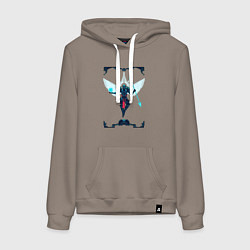 Толстовка-худи хлопковая женская Ultrakill Gabriel, цвет: утренний латте