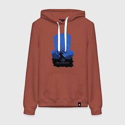 Толстовка-худи хлопковая женская Сенуа - Хеллблейд, цвет: кирпичный