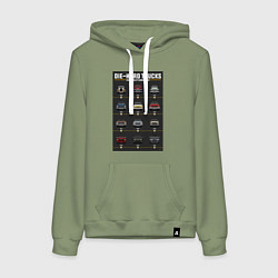 Толстовка-худи хлопковая женская Chevrolet Suburban, цвет: авокадо