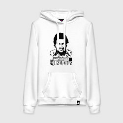 Женская толстовка-худи Pablo escobar in the jail