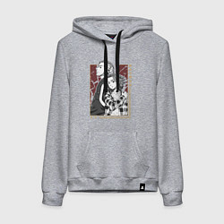 Толстовка-худи хлопковая женская Токийские мстители Кен Рюгуджи Мандзиро Сано, цвет: меланж