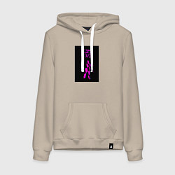 Толстовка-худи хлопковая женская Хося Джек в коробке, цвет: миндальный