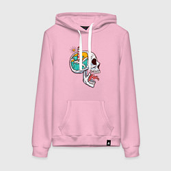 Женская толстовка-худи Маяк в черепе