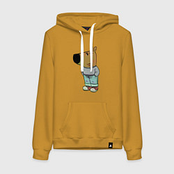 Женская толстовка-худи Чиловый парень