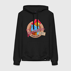 Толстовка-худи хлопковая женская Paddington Bear, цвет: черный