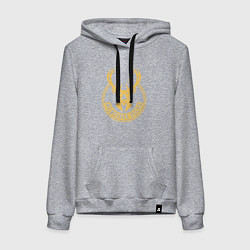 Толстовка-худи хлопковая женская NBA Milwaukee Bucks, цвет: меланж