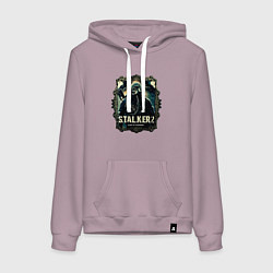 Толстовка-худи хлопковая женская Stalker 2 heart of Chornobyl radiations, цвет: сиреневый