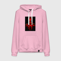 Толстовка-худи хлопковая женская Человек паук майлз моралес, цвет: светло-розовый