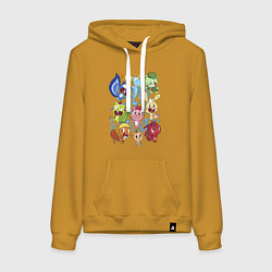 Женская толстовка-худи Счастливые лесные друзья