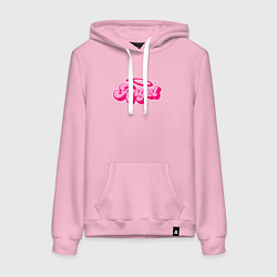 Толстовка-худи хлопковая женская Angel vibe, цвет: светло-розовый