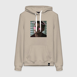 Толстовка-худи хлопковая женская Сверхъестественное - Дин Винчестер, цвет: миндальный