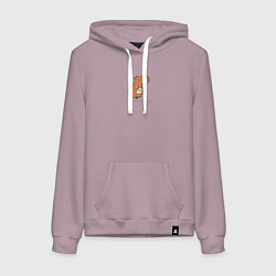 Женская толстовка-худи Капибара правильное питание