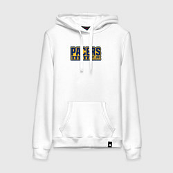 Толстовка-худи хлопковая женская Pacers Indiana, цвет: белый