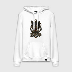 Женская толстовка-худи ВМФ волк