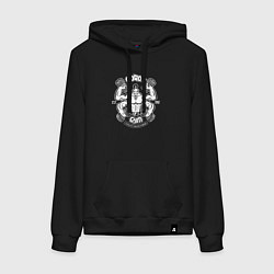 Толстовка-худи хлопковая женская Goro gym, цвет: черный