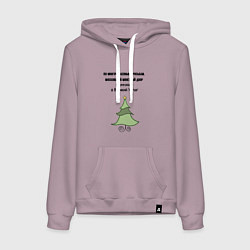 Толстовка-худи хлопковая женская Монетный двор переезжает, цвет: сиреневый